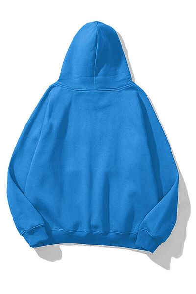 Trendiz Unisex Soft Blue Basic mikina s kapucí