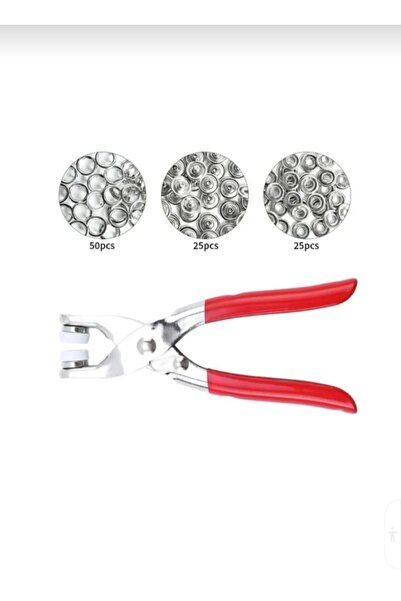 NEBİL HOME Metalik 9.5 Mm Metal Çıt Çıt, El Pensesi, Set, Gömlek Ve Bebe Çıtçıt Montaj Seti1