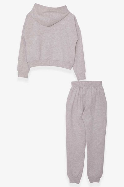 Breeze Σετ φόρμας για κορίτσια με στάμπα 8-14 ετών, Beige Melange