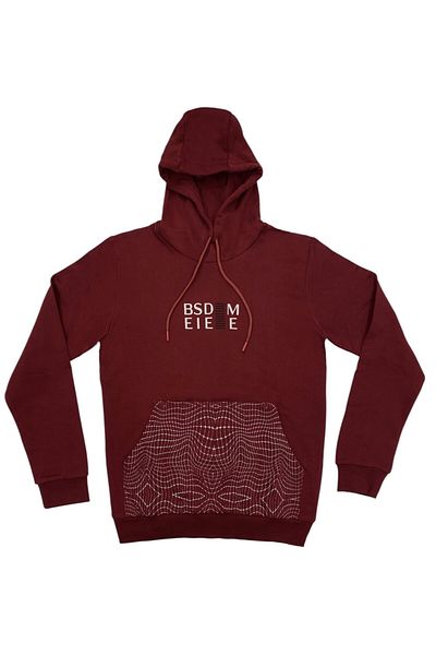 Masimar Men's 100% Cotton Pocket Printed Hooded Sweatshirt