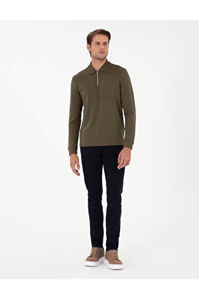 Pierre Cardin Koyu Lacivert Slim Fit Jean Pantolon 50294614-VR100