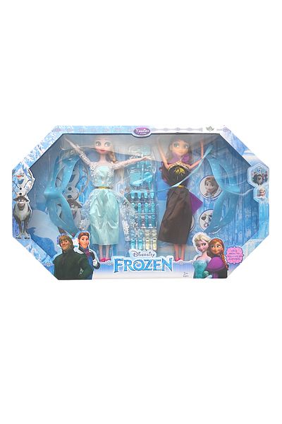 Brother Toys مجموعة ألعاب على شكل قناع وأحذية للحفلات مقاس 30 سم (إلسا وآنا)