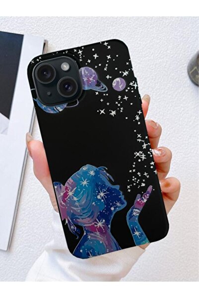 3GEN CASE İPHONE 15 UYUMLU YILDIZ GEZEGENLER DESENLİ FİRST SİLİKON KILIF
