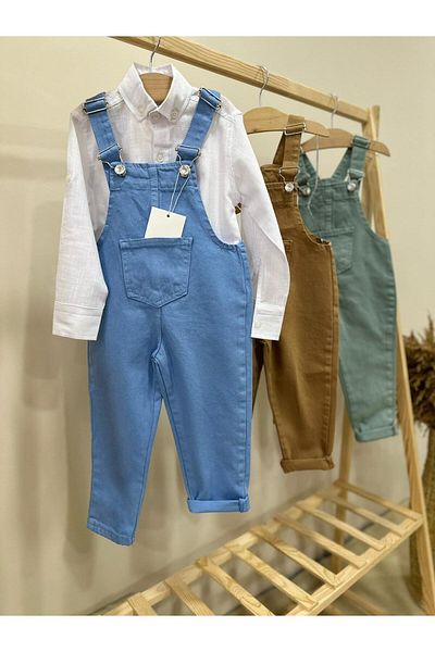 Zuzu Salopetă din denim albastru pentru fete/băieți