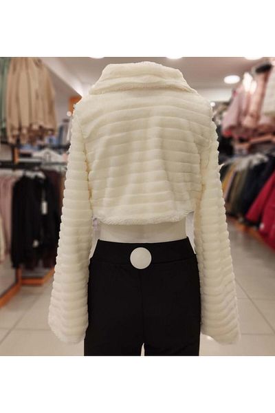 Yonca Çocuk Esila Kids 4102 Γούνινο βελούδινο γυναικείο μπολερό