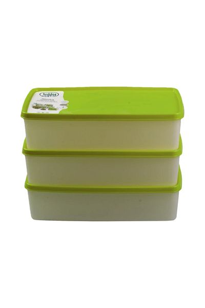 Tuppee Alaska Nofrost Storage Container 2 Liters 3 Pieces (-20 Degree Resistant)