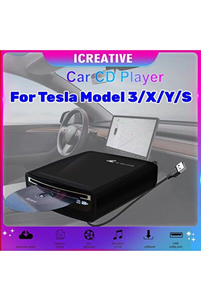 Choice External Car DVD CD Player For MP5, LED TV, PC and Most Cars As Tesla Model 3 2019-2021 Portable ...