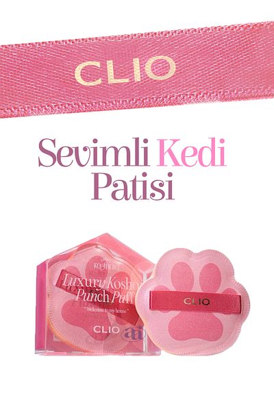 CLIO Makeup Puff Offering Clio - Easy to Apply with Curved and Shape (Luxury Koshort)