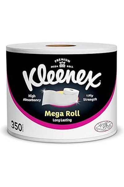 Kleenex Kitchen Paper Towel, Mega Roll Tissue, 1 Roll x 350 Meters