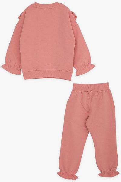 Breeze 3-8 Years Old Girl's Laced Tights Set - Dried Rose