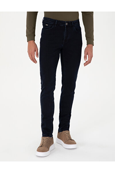 Pierre Cardin Koyu Lacivert Slim Fit Jean Pantolon 50294614-VR100