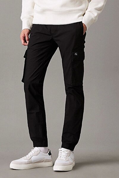 Calvin Klein SKINNY CARGO Erkek SİYAH Pantolon J30J326438-BEH