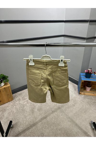 Cool Exclusive Σορτς Gabardine για αγόρι 100% βαμβακερό με διπλή τσέπη με φυσικό κουμπί