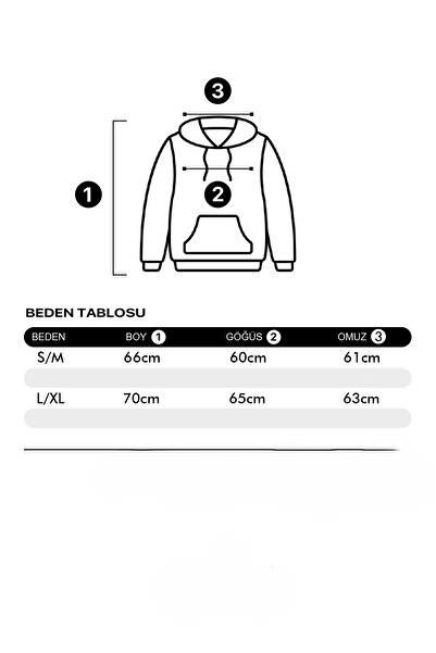 Sekizbiraltı Duck You Printed Oversize Unisex Premium Black Hoodie