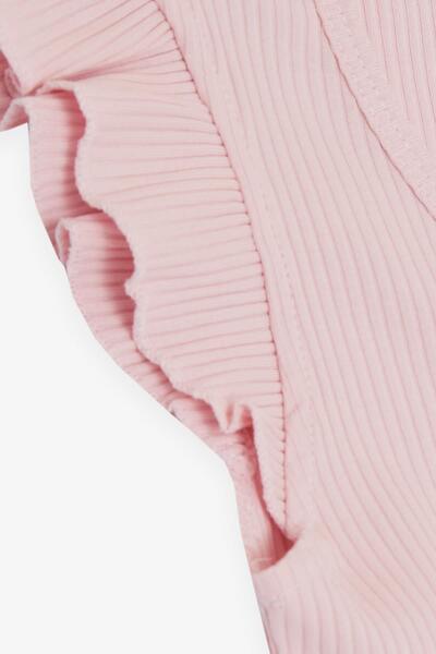 Breeze Κοριτσίστικο μπλουζάκι με κορδόνια βολάν 8-14 ετών, ροζ