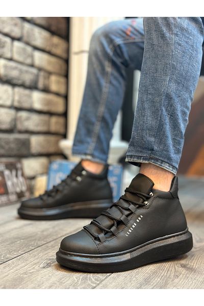 BOA High Black Sole Lace-Up Men's Sports Boots - BA0312