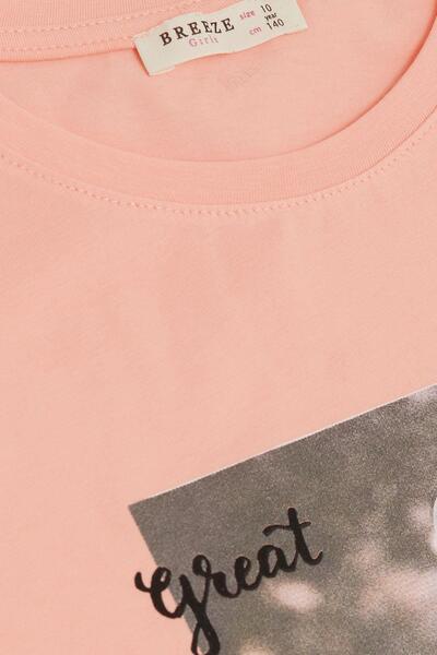 Breeze T-Shirt για κορίτσια Cool Girls Printed 8-14 ετών, Salmon