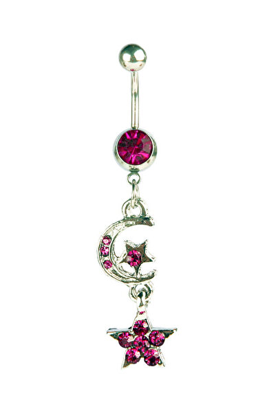 Rouge Ay Yıldız Figür Göbek Piercing