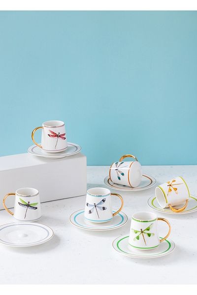 The Mia Dragonfly Turkish Coffee Cup Set