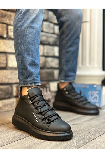 BOA High Black Sole Lace-Up Men's Sports Boots - BA0312