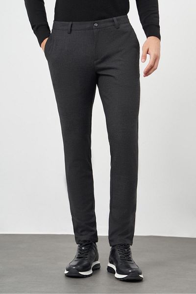 İmza Black Stretchy Side Pocket Casual Comfort Fit Chino Pants 1003245158