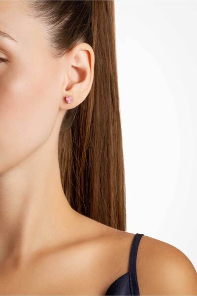 So CHIC... Isabella 18 Ayar Beyaz Altın Kaplama Gümüş Küpe