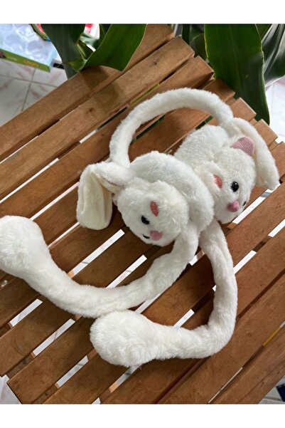 EyER Shoping Căști de pluș White Mouse - Crown cu sunet în mișcare