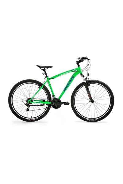 Bisan LEON ERKEK DAĞ BİSİKLETİ 48CM V 29 JANT 21 VİTES NEON YEŞİL LACİVERT