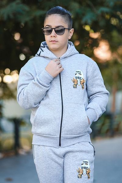 Pina Kids Σετ αθλητικής φόρμας με κουκούλα με φερμουάρ για αγόρι GLORIOUS ESF.0091
