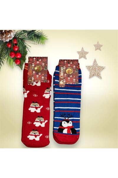 idsshop Set prosoape și șosete pentru copii de Anul Nou și iarnă - 2 piese No...