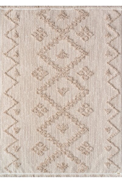 Saray Halı Alvorada Av02a Yün Görünümlü Pes Salon,oda Halısı