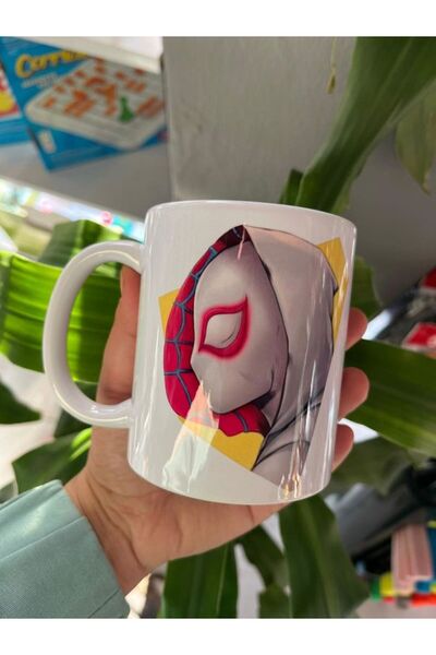 EyER Shoping Marvel Spidey Çift Baskı Baskılı Kupa Bardak (kişiselleştirilebi...