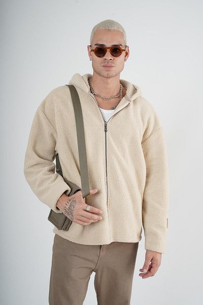 Butik Plush Unisex Oversize Hooded Zippered Mold