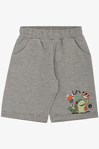 Breeze 1-4 Years Boy Green Shorts Set - Playtime Happy Animals Printed