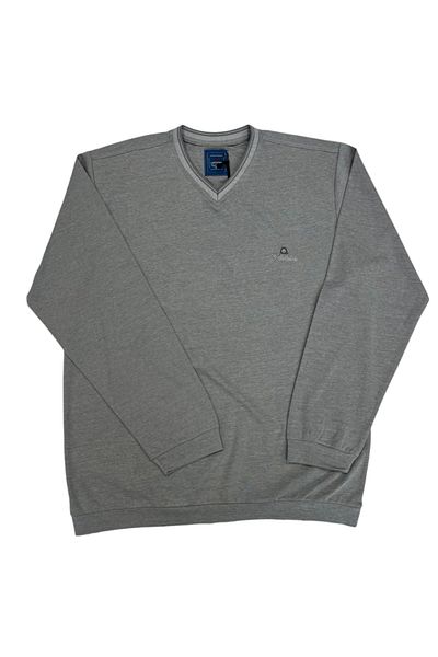 lacaton Long Sleeve Knitwear Collar - Plus Size, Chest Embroidery Detail