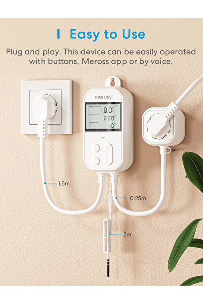 MEROSS WI-FI AKILLI TERMOSTAT VANASI MTS960