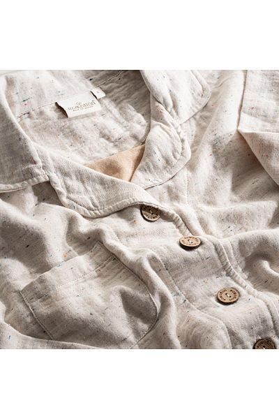 Ecocotton Σετ γυναικείες πιτζάμες Alinda - 100% οργανικό βαμβάκι, μουσελίνα μπεζ