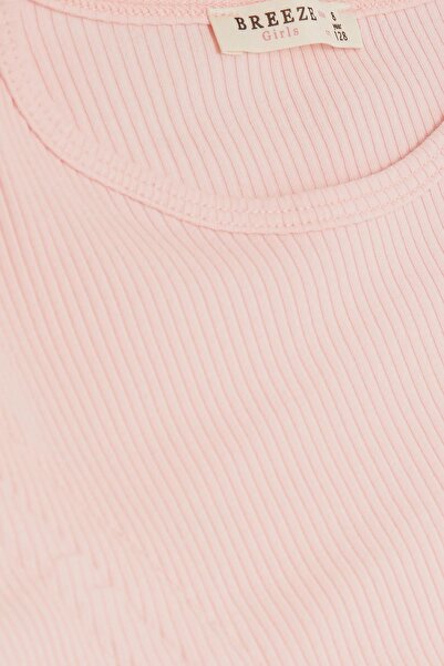 Breeze Girl's Long Sleeve T-Shirt Gathered 8-14 Years, Pink