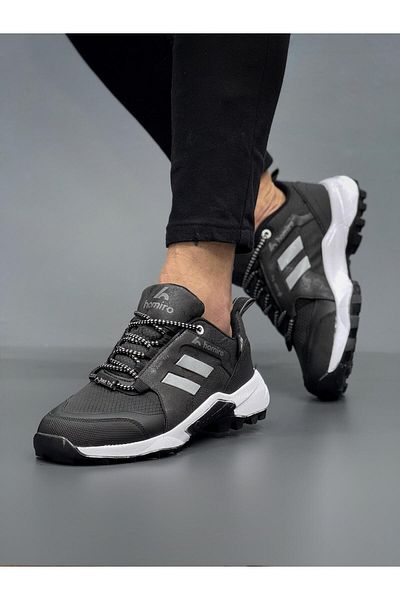 homiro Pantofi sport unisex impermeabili cu talpă din polietilenă-negru-alb