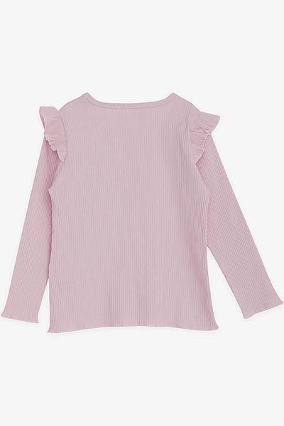 Breeze Girl's Long Sleeve Blouse Ruffled 2-6 Years, Pink