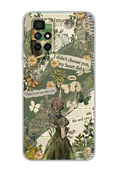 moonset Xiaomi Redmi 10 2022 Uyumlu My Heart Did Tasarımlı Baskılı Şeffaf Tel...