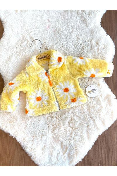 FEKRA BABY Baby Flower Plush Coat