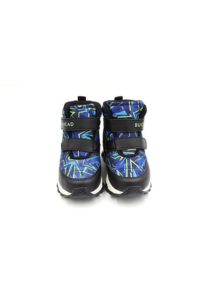 BUCKHEAD BUCK4183 - Παιδικές μπότες Black Sax, Velcro και αντιολισθητική σόλα Thermo