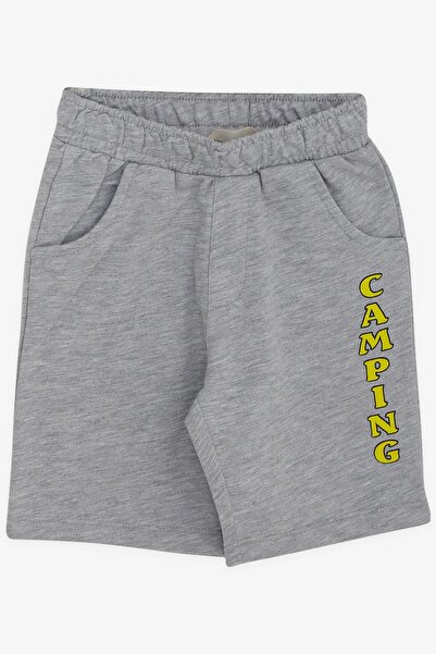 Breeze Boy's Shorts Set Camper Crocodile Printed 2-6 Years, Neon Yellow