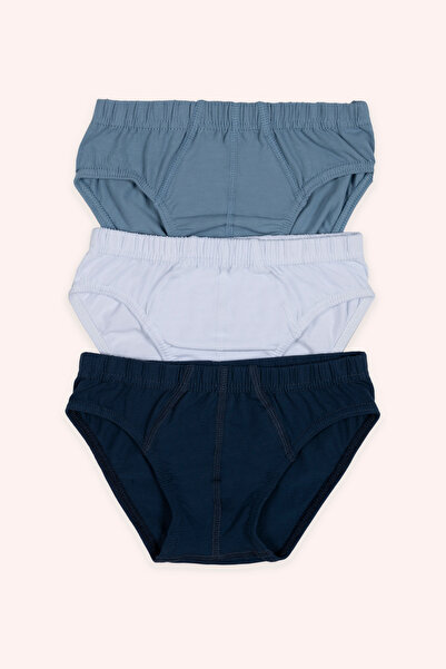 Panço Erkek Çocuk Düz Renk 3'lü Slip - İç Giyim