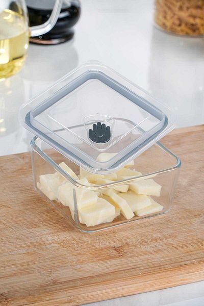ACAR Olivya Square Vacuum 6-Piece Glass Storage Container