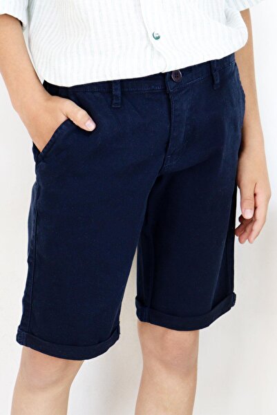 Breeze Κορίτσια & Αγόρια Αγόρια Capri Pocketed Buttoned 8-14 ετών, Navy Blue