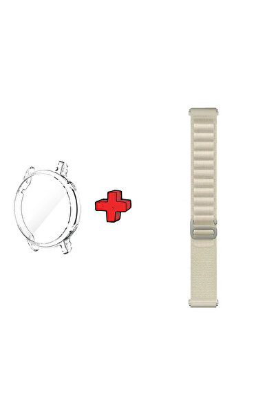 Tagomoon Huawei Watch Gt3 42mm ile Uyumlu Kasa Ekran Koruyucu ve Alpine Loop ...