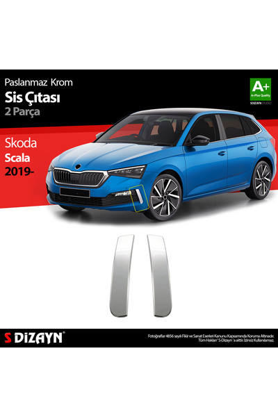 S Dizayn S-Dizayn Skoda Scala Krom Sis Çıtası 2 Prç 2019 Üzeri 7220220