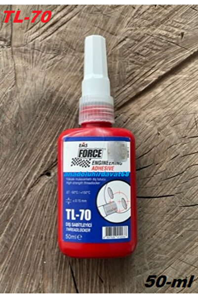 Force TL70 YÜKSEK GÜÇLÜ DİŞ SABİTLEYİCİ BORU CİVATA SABİTLEYİCİ SIVI TEFLON 50ML